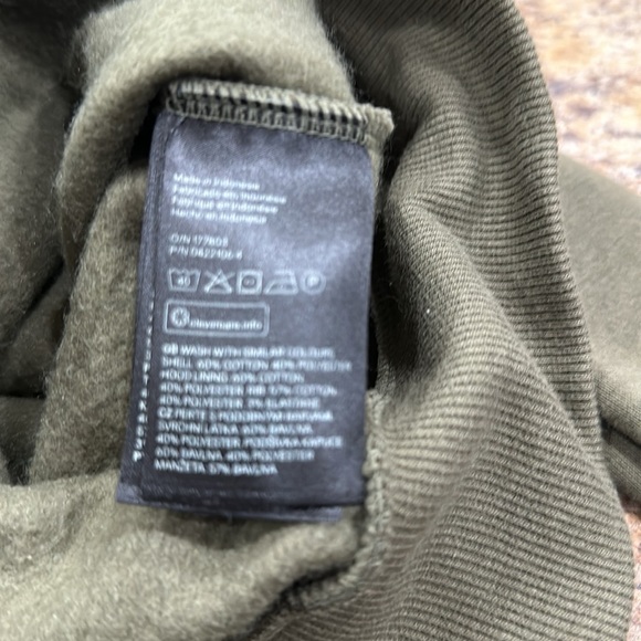 H&M Basic Zip Hoodie Sweater - Dark Green - Size Small - Picture 7 of 7